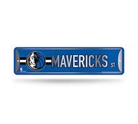 Rico Industries Cartello stradale in metallo NBA Dallas Mavericks Home Decor (10,2 x 38,1 cm) - ideale per casa, ufficio, camera da letto e grotta degli uomini - realizzato