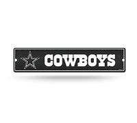 Rico Industries Cartello stradale in plastica con fibra di carbonio NFL Dallas Cowboys 10,2 x 40,6 cm