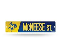 Rico Industries Cartello stradale in plastica standard NCAA McNeese State Cowboys 10,2 x 40,6 cm