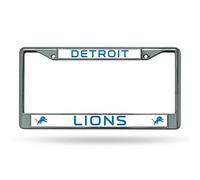 Rico Industries Detroit Lions targa telaio cromato