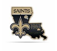 Rico Industries Gagliardetto classico a forma di Stato dei New Orleans Saints NFL, decorazione per casa e soggiorno, in morbido feltro da appendere