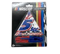 Rico Industries NASCAR Auto Racing Logo Splatter 2022 11,4 x 10,2 cm Gioco piramide in legno da viaggio - Giochi giocattolo - Triangolo - Divertimento in famiglia (Kyle Larson)