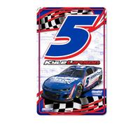 Rico Industries NASCAR Racing Kyle Larson No. 5 28 x 43,2 cm Targa decorativa in metallo per la casa