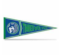 Rico Industries NBA Basketball Minnesota Timberwolves Retro 12" x 30" Felt Wall Décor Pennant - Great for Home/Bed Room/Man Cave Décor