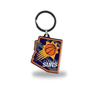 Rico Industries NBA Phoenix Suns State Shape Keychain,Silver
