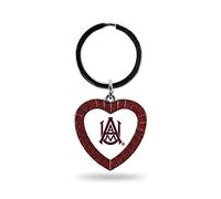 Rico Industries NCAA Alabama A&M Bulldogs NCAA Rhinestone Heart Colored Keychain, Maroon, 3-inches in length