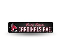 Rico Industries NCAA Ball State Cardinals Segnale stradale in plastica da 16 pollici D?cor