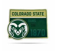 Rico Industries NCAA Colorado State Rams State Shape Shape Cut Pennant Heim- und Wohnzimmerdekor Weicher Filz, einfach aufzuh ngen