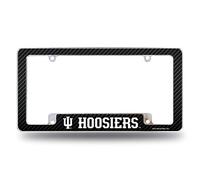 Rico Industries NCAA Indiana Hoosiers Black 12" x 6" Chrome All Over Automotive License Plate Frame for Car/Truck/SUV