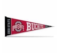 Rico Industries NCAA Ohio State Buckeyes Esclusivo 30,5 x 76,2 cm in morbido feltro - EZ da appendere - Decorazione per la casa (sala giochi, grotta dell'uomo, camera da letto)