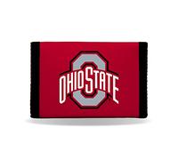 Rico Industries NCAA Ohio State Buckeyes - Portafoglio a tre pieghe in nylon