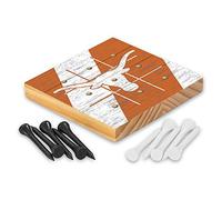 Rico Industries NCAA Texas Longhorns Peg Tic Tac Toe Gioco
