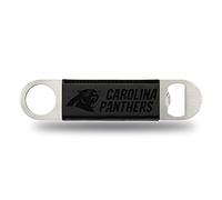 Rico Industries NFL Carolina Panthers - Lama da bar incisa al laser, in ecopelle con incisione laser, accessorio ideale per la giornata di gioco
