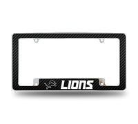 Rico Industries NFL Detroit Lions Nero 30,5 cm x 15,2 cm Chrome All Over Automotive Targa Telaio per Auto/Camion/SUV