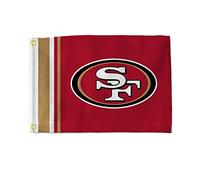 Rico Industries NFL Football San Francisco 49ers Stripes Utility Flag - double face - ideale per barca/golf car/casa ect., 30,5 x 43,2 cm
