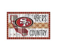 Rico Industries NFL Football San Francisco 49ers This is 49Ers Country 28 x 48,3 cm Targa in legno decorazione per la casa