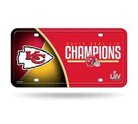 Rico Industries NFL Kansas City Chiefs Super Bowl LIV Champions Targa in metallo