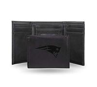 Rico Industries NFL Laser Engraved Tri-Fold Wallet, Black, Nero (Nero) - LETRI1501BK