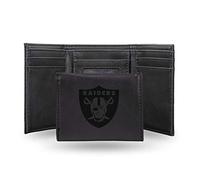Rico Industries NFL Laser Engraved Tri-Fold Wallet, Black, Nero (Nero) - LETRI1701BK