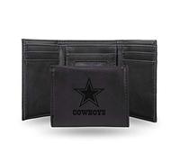 Rico Industries NFL Laser Engraved Tri-Fold Wallet, Black, Nero (Nero) - LETRI1801BK