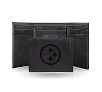 Rico Industries NFL Laser Engraved Tri-Fold Wallet, Black, Nero (Nero) - LETRI2301BK