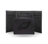 Rico Industries NFL Laser Engraved Tri-Fold Wallet, Black, Nero (Nero) - LETRI2501BK