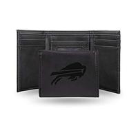 Rico Industries NFL Laser Engraved Tri-Fold Wallet, Black, Nero (Nero) - LETRI3501BK