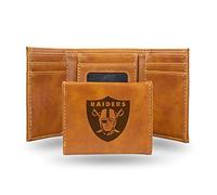 Rico Industries NFL Laser Engraved Tri-Fold Wallet, Brown, Nero (Nero) - LETRI1701BR