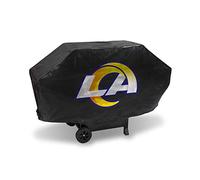 Rico Industries NFL Los Angeles Rams Deluxe Grill Cover Deluxe Vinyl Grill Cover - 68" Wide/Heavy Duty/Velcro Staps