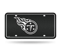 Rico Industries Tag NFL Tennessee Titans in fibra di carbonio per auto, 21,6 x 27,9 cm, ideale per camion/auto/SUV