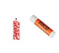 RICO Salva bocchino per sax alto/clarinetto, sigillati singolarmente & Stick di grasso per il sughero RCRKGR01, Singolo tube