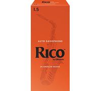 Rico Saxophone Reeds - Ance per sassofono contralto - Alto Sax Reeds 1,5 forza, 25-Pack