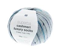 Rico Superba Cashmeri - Calzini di lusso 4 strati 005 Denim