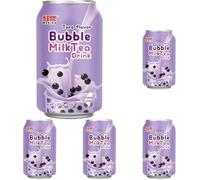 RICO - Tè con bolle di latte al taro, 1 x 340 ml (Confezione da 5)