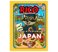 Rico the Raccoon Visits Japan: Bilingual English-Italian Coloring Book for Kids | Explore Tokyo, Mount Fuji & Japanese Culture | Educational Activity Book for Ages 4-8