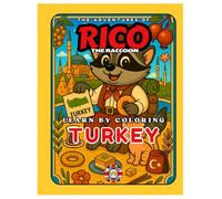 Rico the Raccoon Visits Turkey: A Bilingual English-Italian Coloring Book for Kids | Explore Istanbul, Cappadocia & Turkish Culture | Educational ... for Ages 4-8: Educational Homeschool Resource