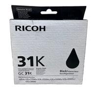 RICOH 405688 GC31K CARTUCCIA ORIGINALE NERO GX e3000N/GX e3300N/GX e3350N/e2600