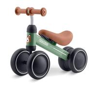 Ricokids Bici senza pedali per bambini a partire da 1 anno - Triciclo - Telaio in acciaio stabile - Leggera - Verde Marrone