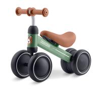 Ricokids Bici senza pedali per bambini a partire da 1 anno - Triciclo - Telaio in acciaio stabile - Leggera - Verde Marrone