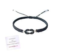 RICOKJRDE per Mia Nipote - Bracciale Intrecciato Fatto A Mano, Braccialetto per Nipote dalla Nonna, Regalo di Gioielli Regolabili per Sempre Collegati Insieme (B)