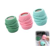 RICOKJRDE Sfera per Bucato per Lavatrice, Sfera per Dispenser di Ammorbidente, Dispenser per Sfere di Ammorbidente, Palline per Asciugatrice Riutilizzabili, Palline per Ammorbidente per Lavatrice (A)