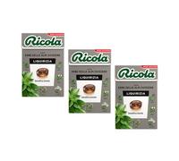 Ricola® | Caramelle al Gusto Liquirizia | Caramelle alle Erbe Senza Zucchero - 3 x 50 Gr