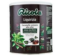 Ricola - Caramelle Balsamiche alle Erbe, Senza Zucchero, Gusto Liquirizia - Barattolo da 1kg