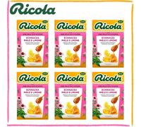 Ricola Caramelle Balsamiche Echinacea Miele e Limone 13 Erbe Svizzere 6x50g