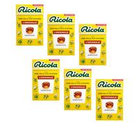Ricola® | Caramelle Dure Erbe Balsamiche | Caramelle Erbe Svizzere Senza Zucchero - 6 Astucci (300 Gr)