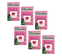 Ricola® | Caramelle Dure Ribes Nero | Caramelle Erbe Svizzere Senza Zucchero - 6 Astucci (300 Gr)