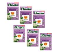 Ricola® | Caramelle Fiori di Sambuco | Caramelle Erbe Svizzere Senza Zucchero - 6 Astucci (300 Gr)