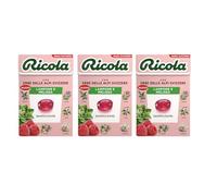 Ricola® | Caramelle Lampone e Melissa | Caramelle alle Erbe Senza Zucchero - 3 x 50 Gr