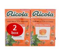 Ricola Caramelle Svizzere Arancia Menta, 2 x 50g