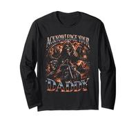 Riconosci Il Tuo papà Tristo Mietitore Biker Bootleg Maglia a Manica